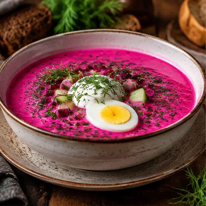 Soupe froide de betteraves