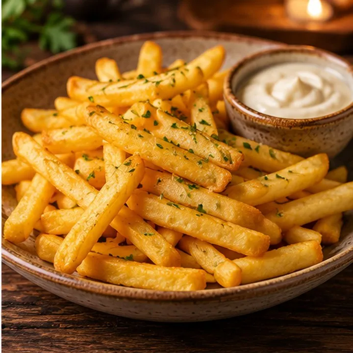 Frites et sauce