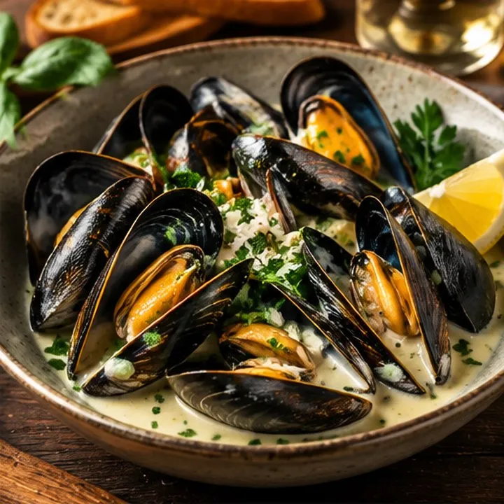 Moules sauce vin blanc
