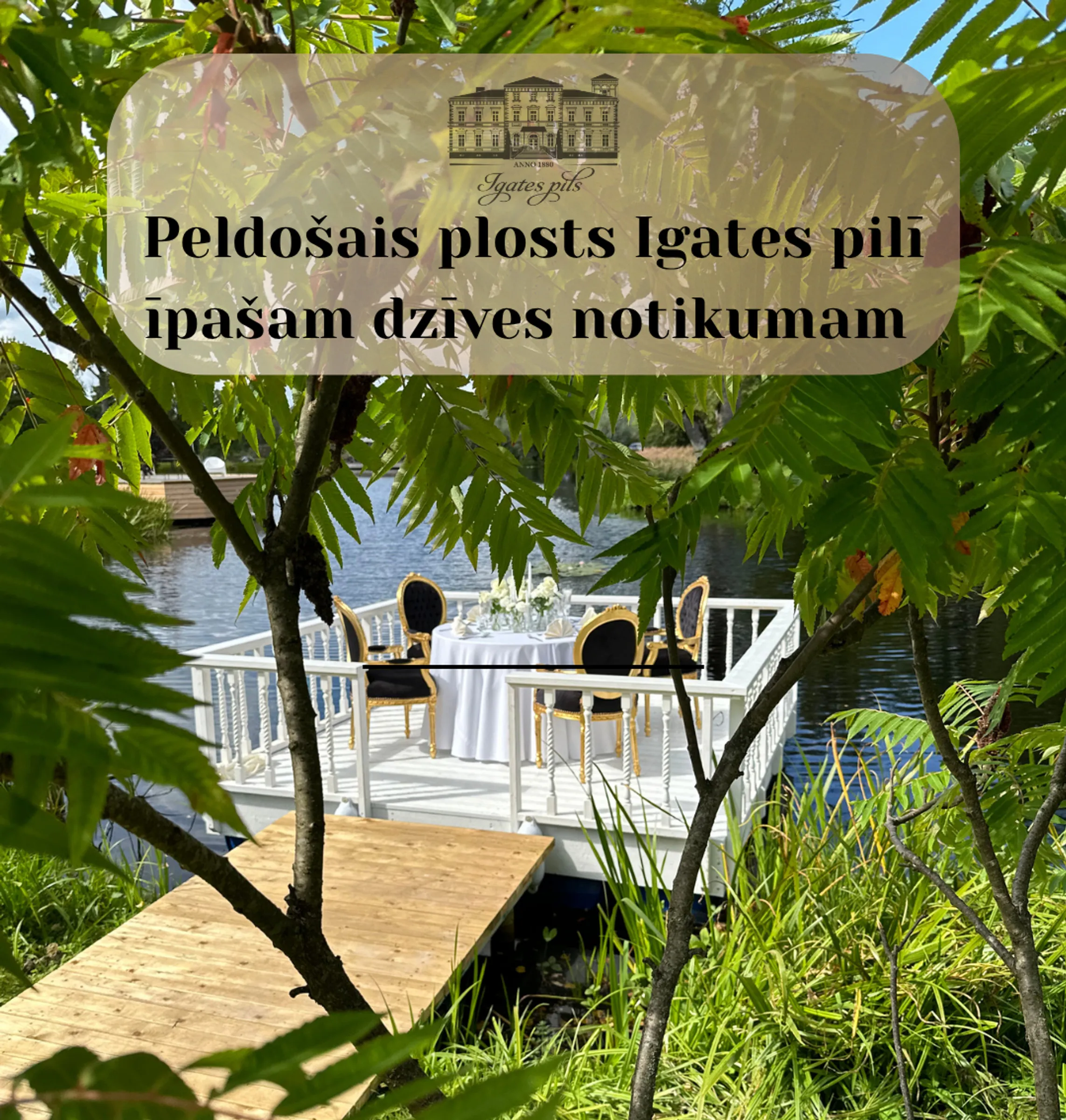 Peldošais plosts Igates pilī