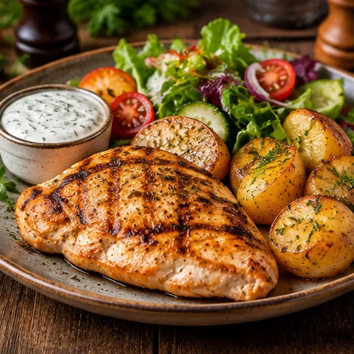 Filet de poulet et garnitures