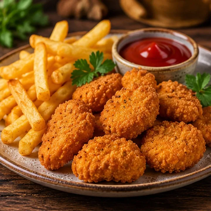 Nuggets de poulet et frites
